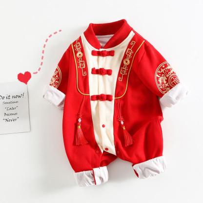 Baby Pendants Color Clash Romper