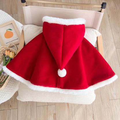 Baby Christmas Hooded Cape