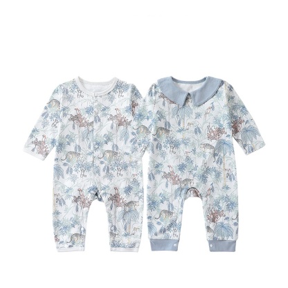 Baby Boy/Girl Cute Tropical Rain Forest Long Sleeve Romper