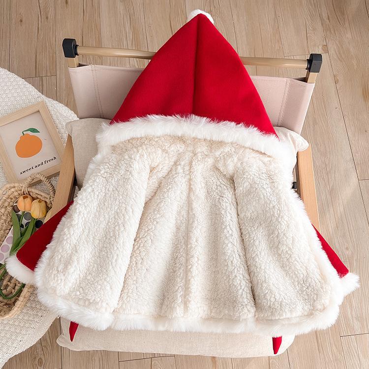 Baby Christmas Hooded Cape