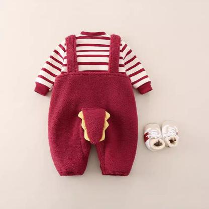 2pcs Baby Dragon Bottom with Stripe Top Set