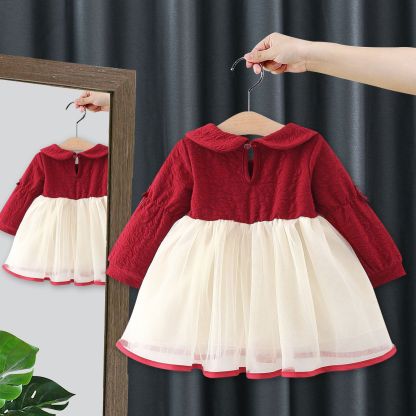 Baby Girl Big Bow Sweet Mesh Dress