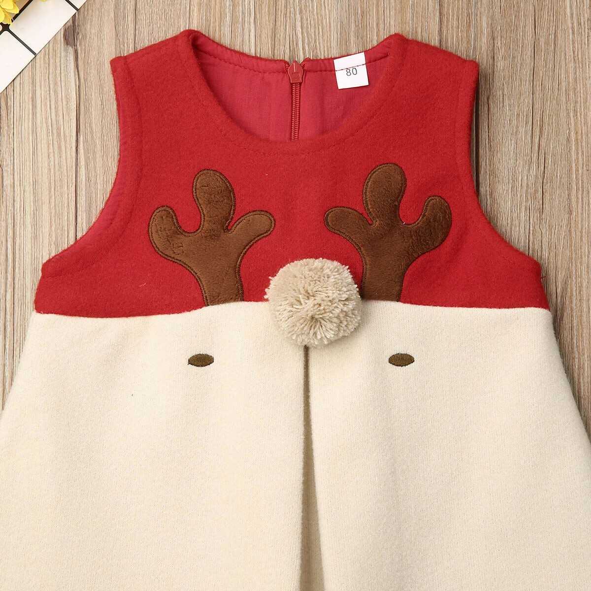 Baby Girl Fawn Vest Dress