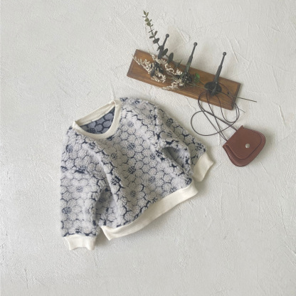 Baby Flower Heart Crew Neck Sweatshirt