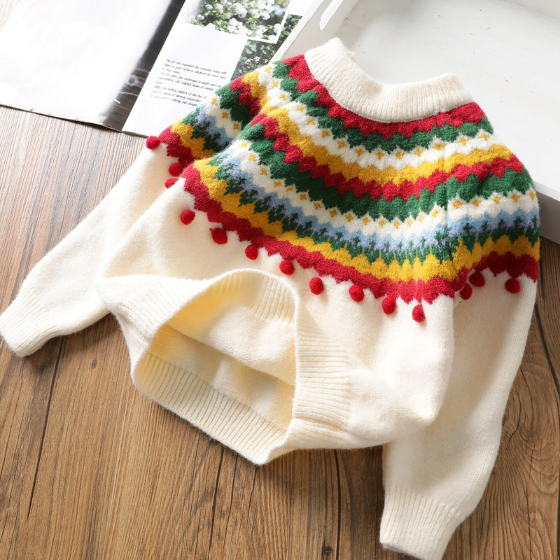Baby Christmas Vintage Jacquard Knit Sweater