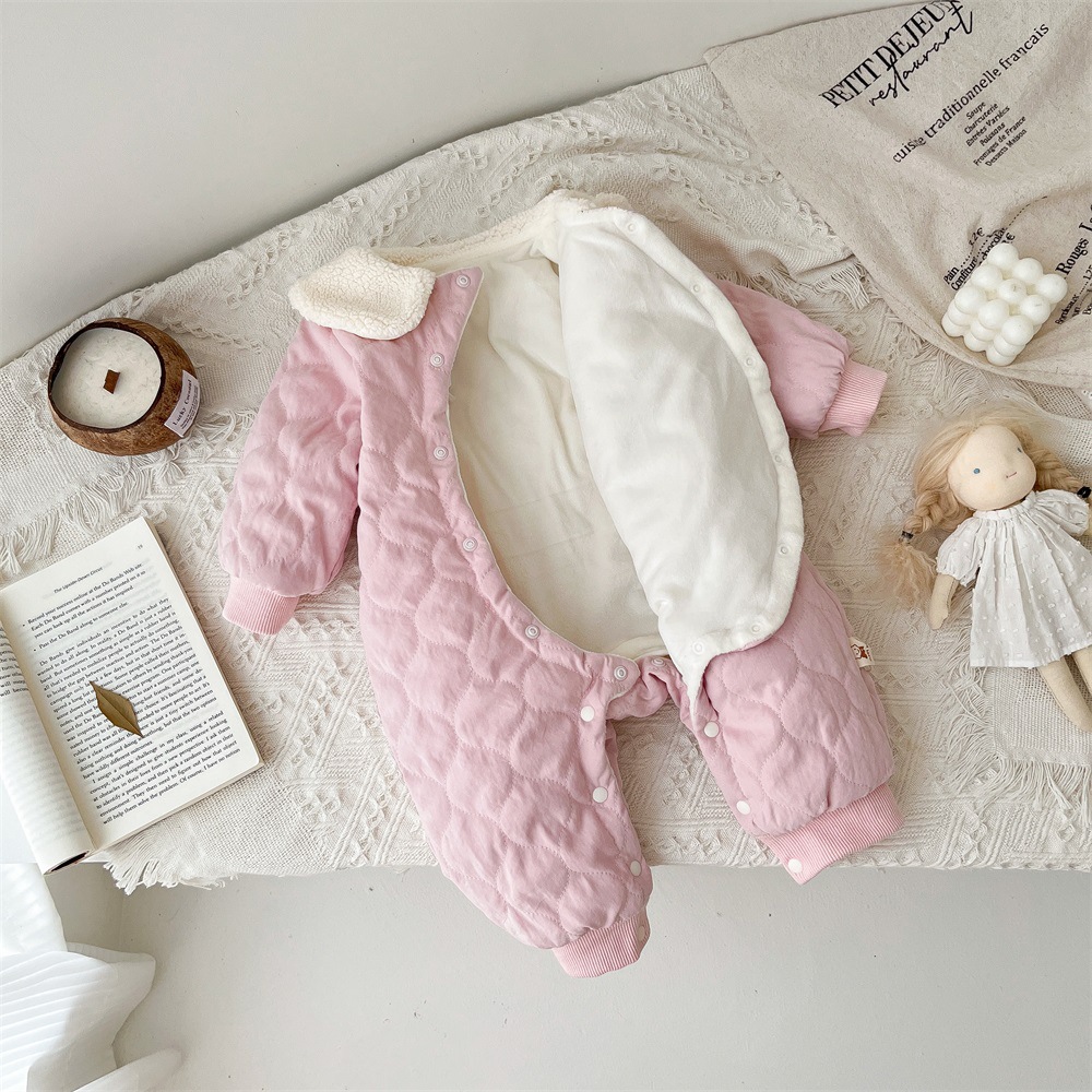 Baby Doll Neck Cotton Romper
