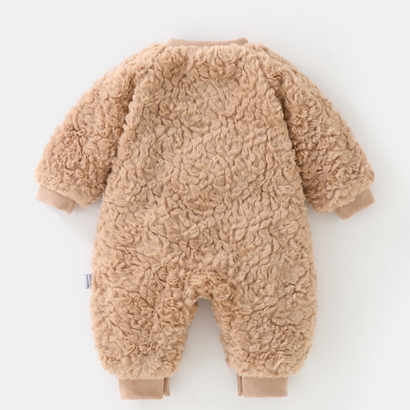 Baby Cute Bear Plush Thickened Romper