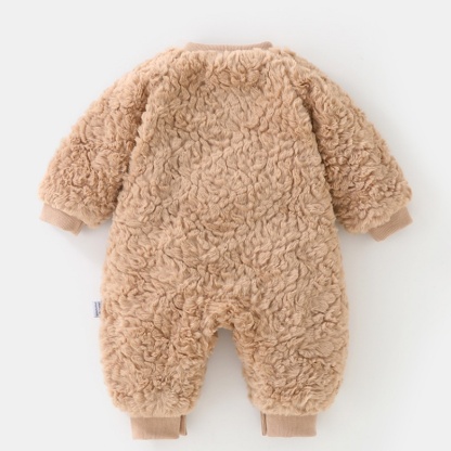 Baby Cute Bear Plush Thickened Romper