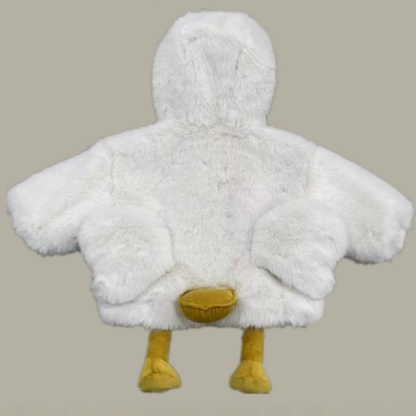 Baby And Children Cute White  Duckling Shape Jumper Thick Padded Jacket Top