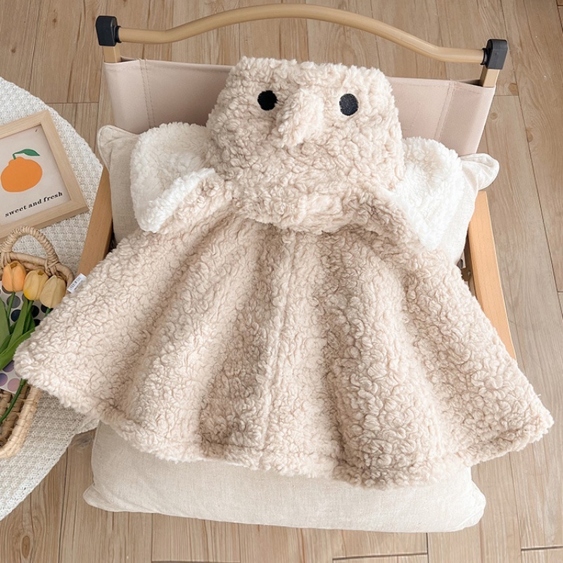 Baby Girl Padded and Thickened Cute Elephant Poncho Top