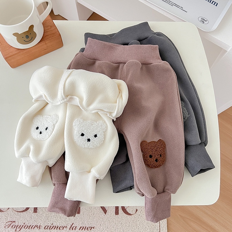 Baby Boy/Girl Fashion Casual Cartoon Bear Pants