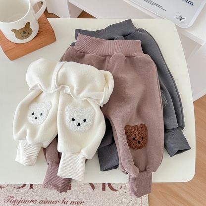 Baby Boy/Girl Fashion Casual Cartoon Bear Pants