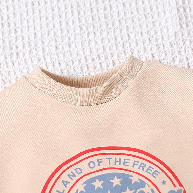 Baby Boy/Girl American Independence Day Letter Bodysuit