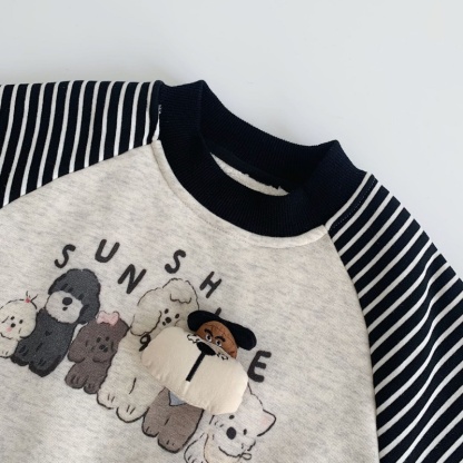 Baby Boy Cartoon Puppy Shoulder Plug Top