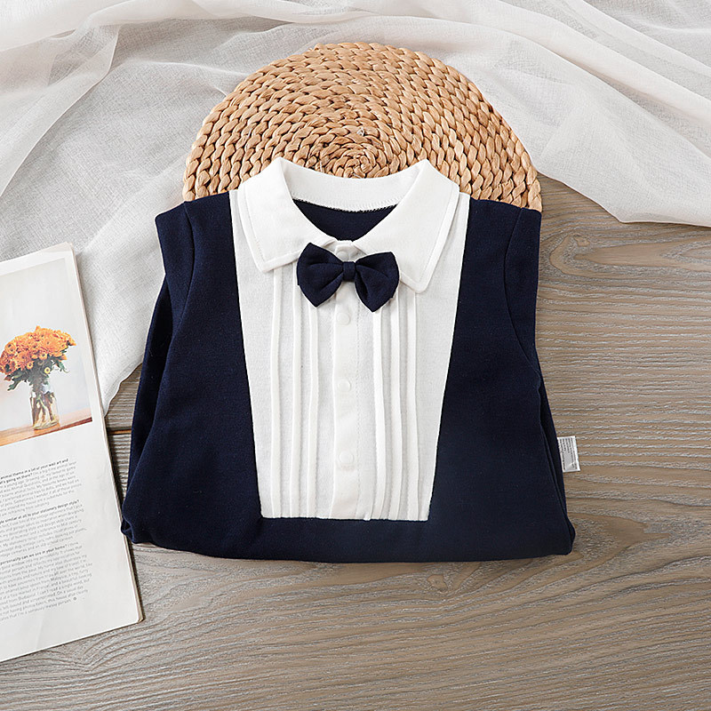 Baby Boy Bow Tie Romper