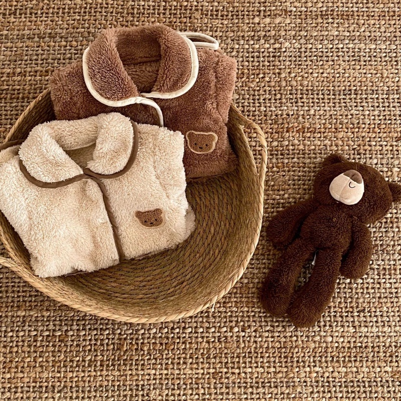 Baby Girl/Boy Thickened Cute Bear Romper