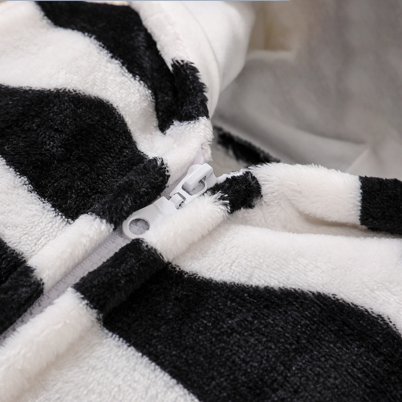 Baby Boy Cute Black And White Cow Romper