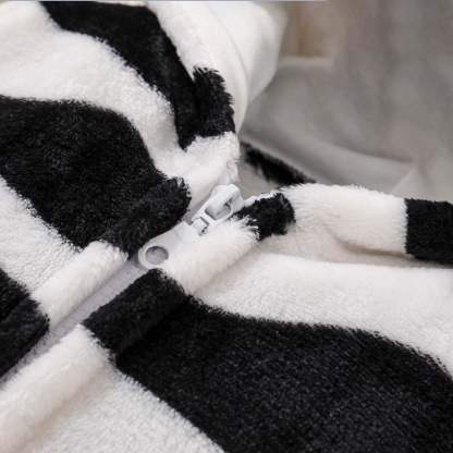 Baby Boy Cute Black And White Cow Romper