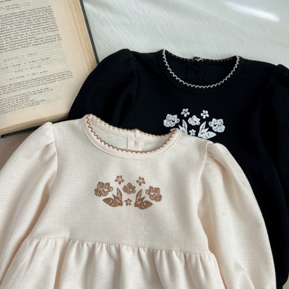 Baby Girl Lace Printing Bodysuit 