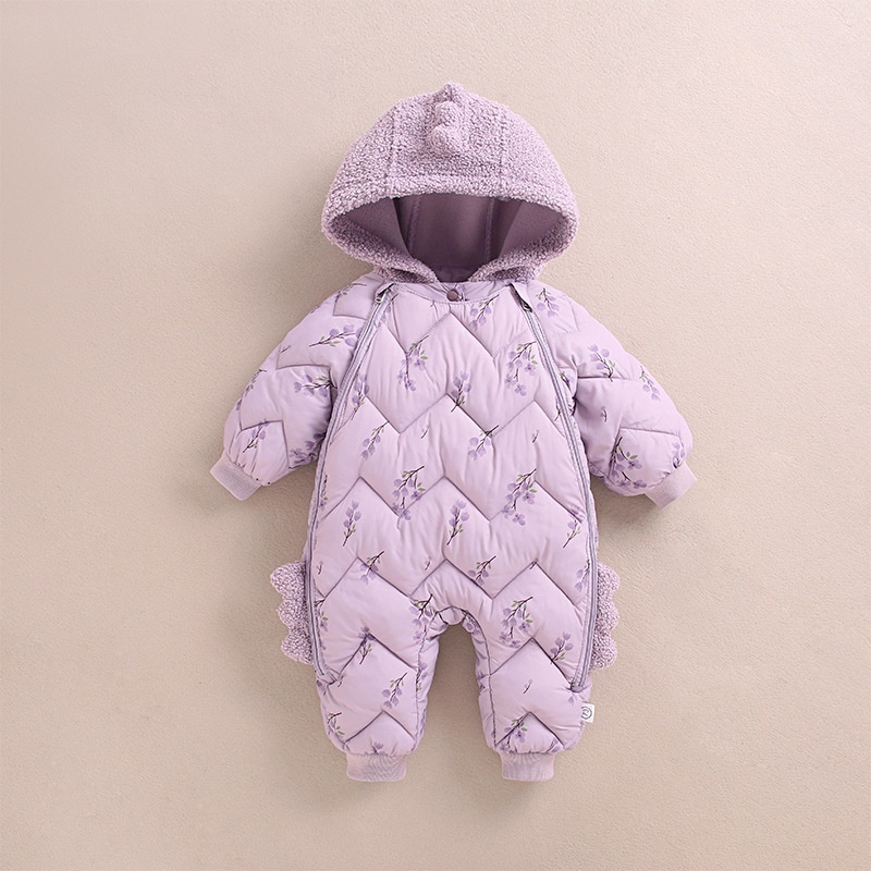 Baby Boy/Girl Cute Animal Hooded Cotton Padded Romper