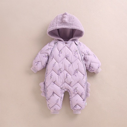 Baby Boy/Girl Cute Animal Hooded Cotton Padded Romper