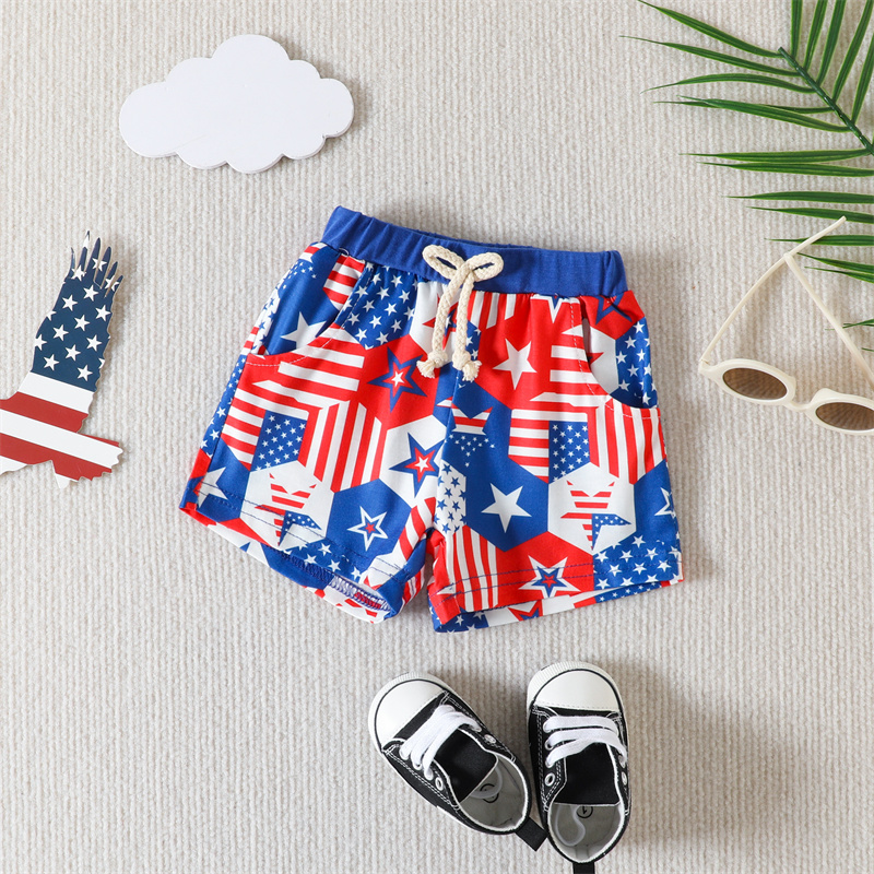 2pcs Baby Boy/Girl Independence Day cap and Letter Print Sleeveless with Pant Set