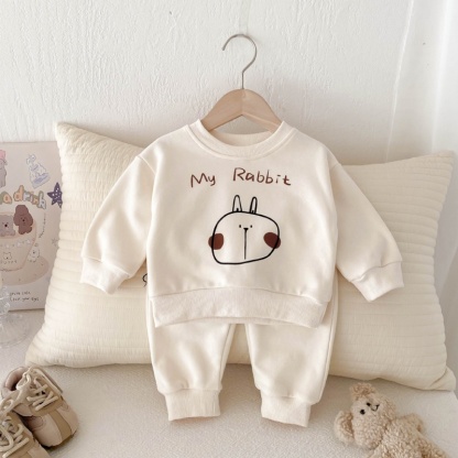 2pcs Baby Girl Alphabet Cute Rabbit Set