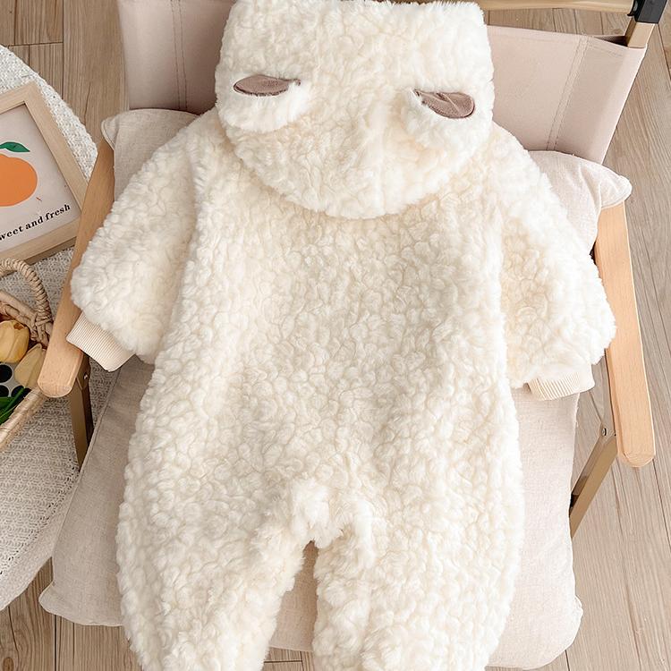 Baby Winter Bear Doll Romper