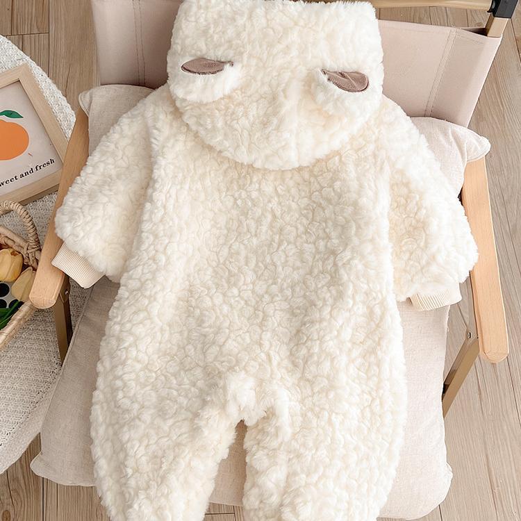 Baby Winter Bear Doll Romper
