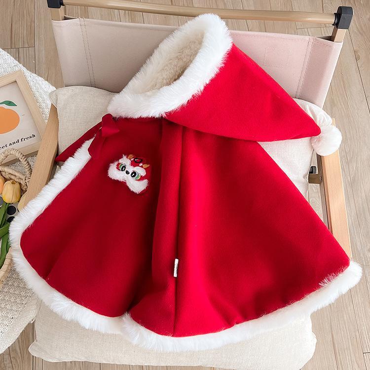 Baby Christmas Hooded Cape