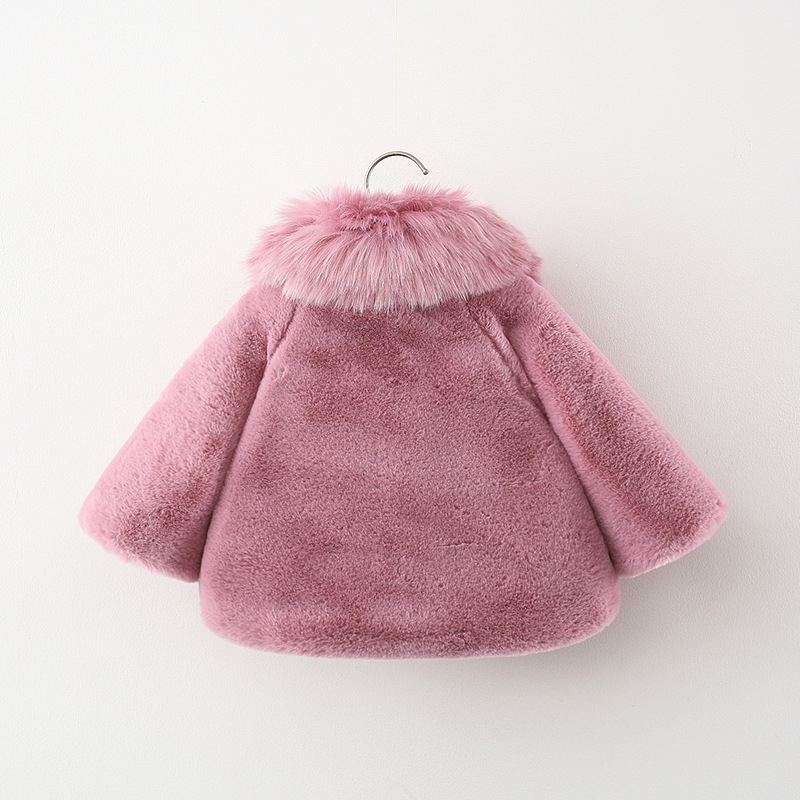 Baby Girl Dot Fluff Cape