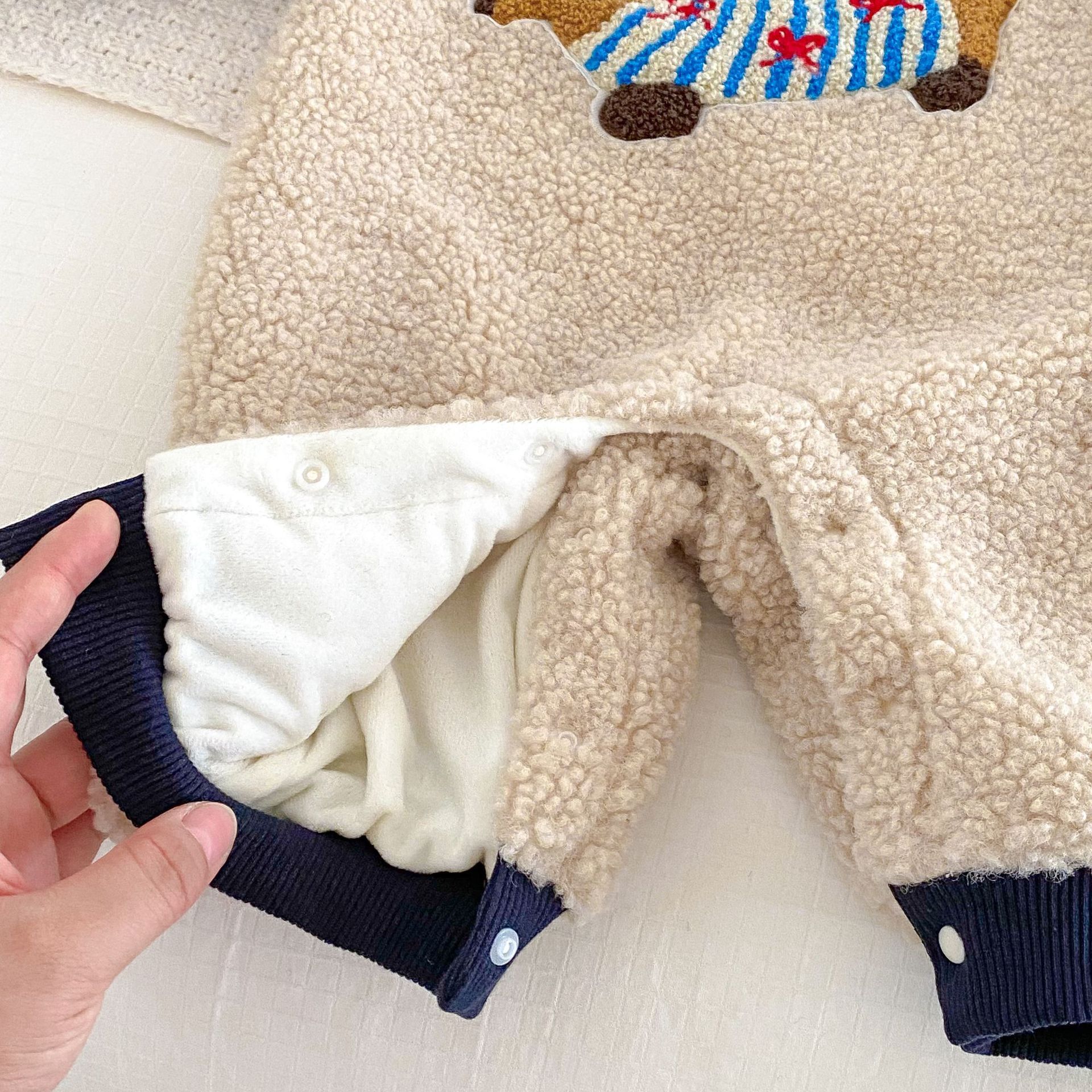 Baby Cute Puppy Pellet Plush Romper