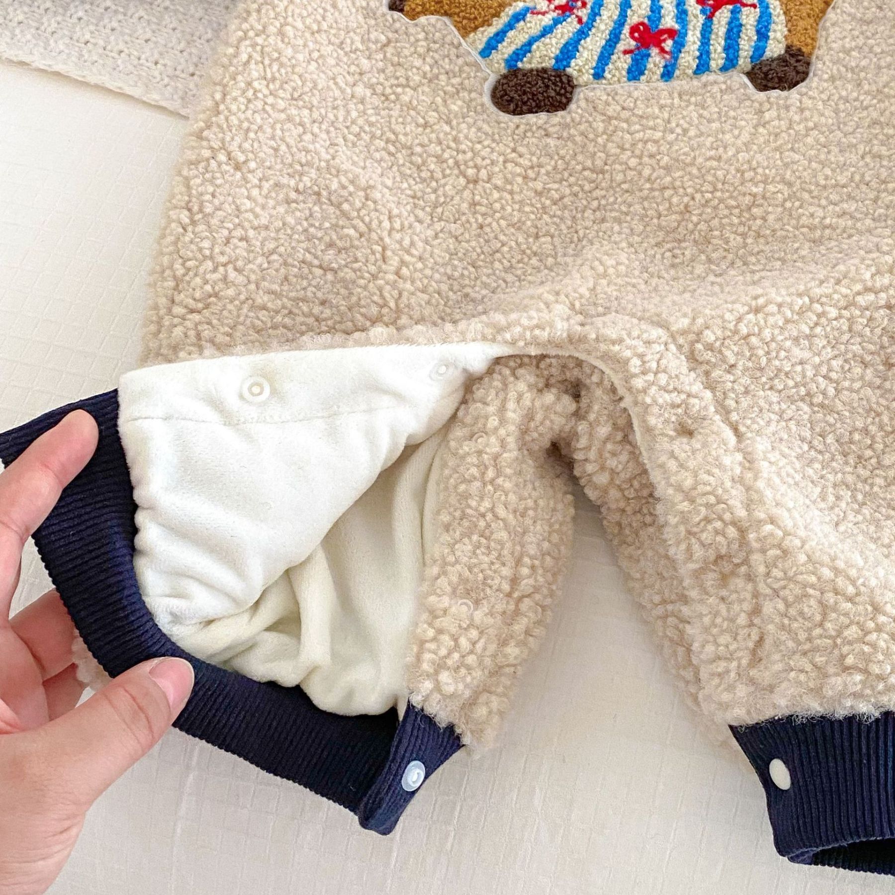 Baby Cute Puppy Pellet Plush Romper