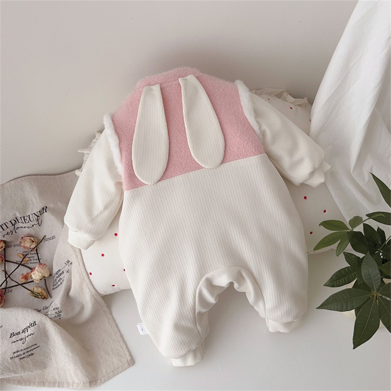 Baby Cartoon Cute Bow Tie Romper