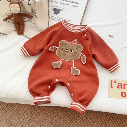 Baby Cartoon Cute Long Sleeves Romper
