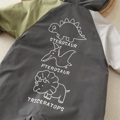 Baby Boy Cute Cartoon Punching Jacket Long Sleeve Romper