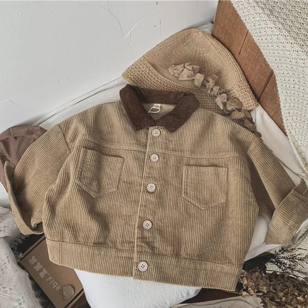 Baby Boy Corduroy Lapel Jacket Top