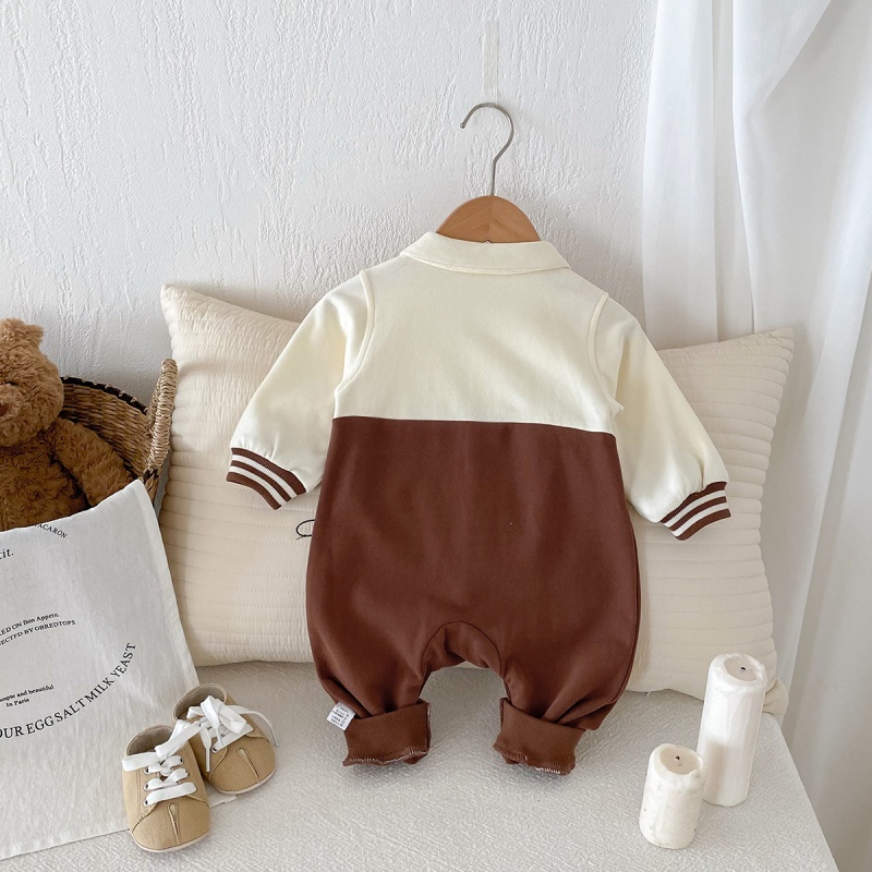 Baby Boy Cute Bear Tie Romper