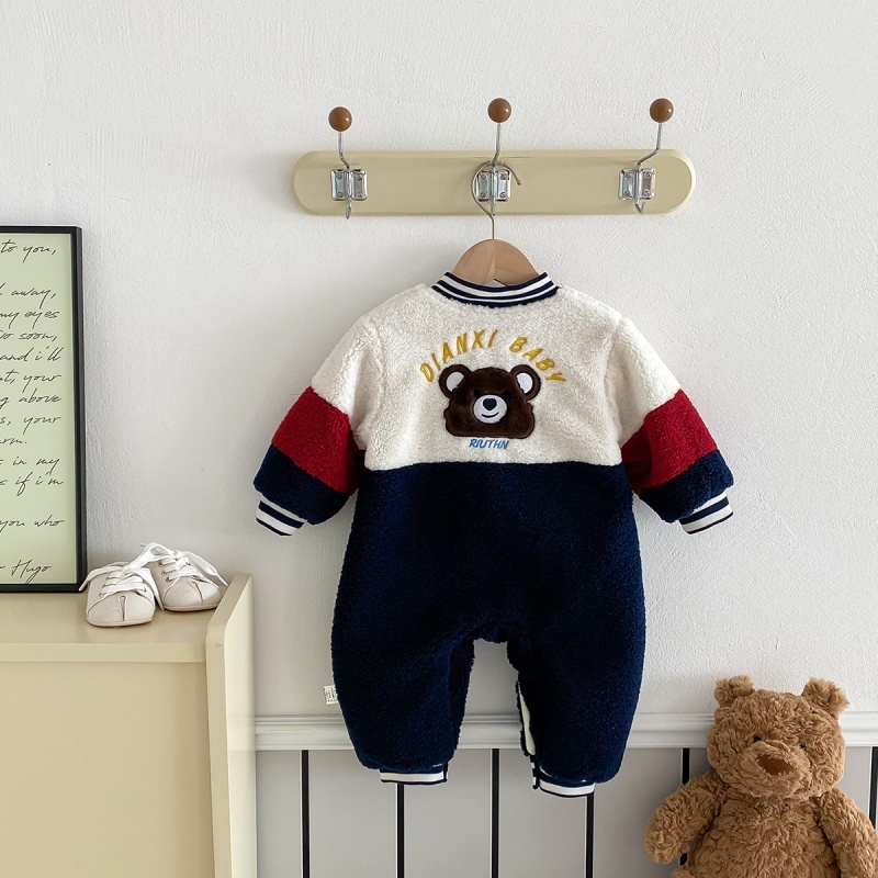 Baby Cartoon Cute Bear Plush Romper