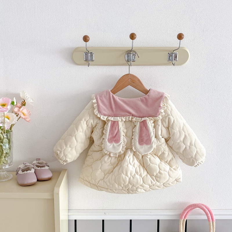 Baby Girl Cute Princess Lapel Bunny Ears Top