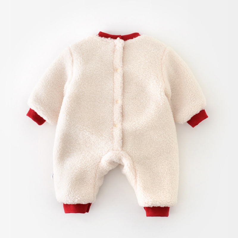 Baby Girl/Boy Thickened Christmas Cartoon Romper