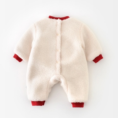 Baby Girl/Boy Thickened Christmas Cartoon Romper