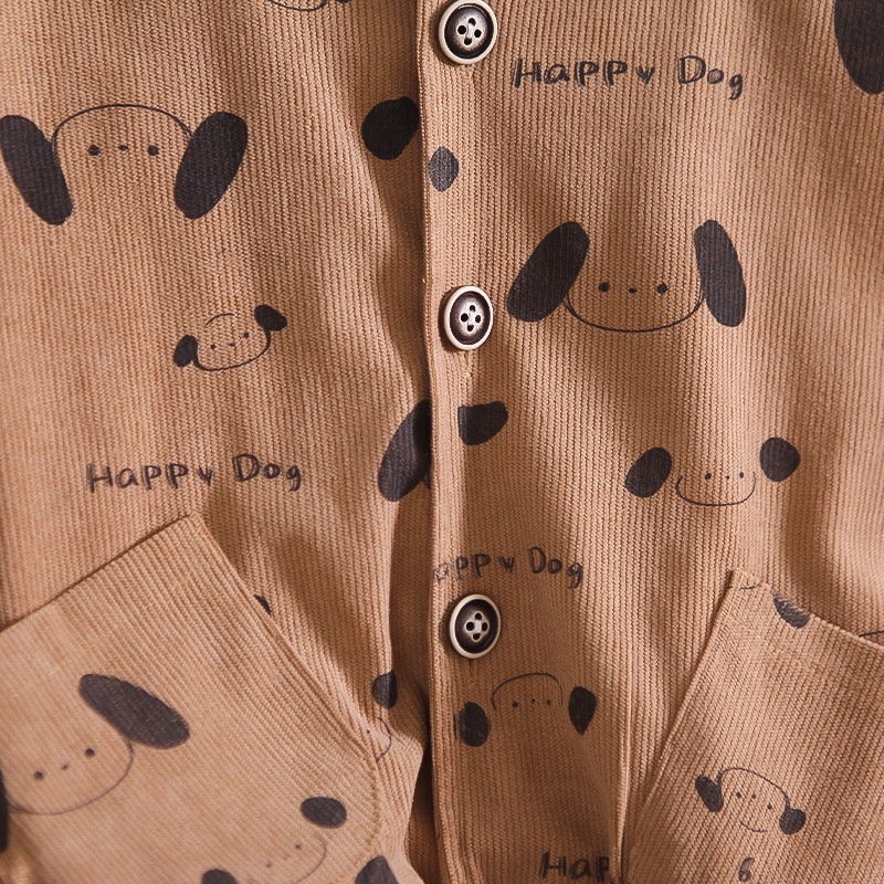3pcs Baby Boy Puppy Sweatshirt Set