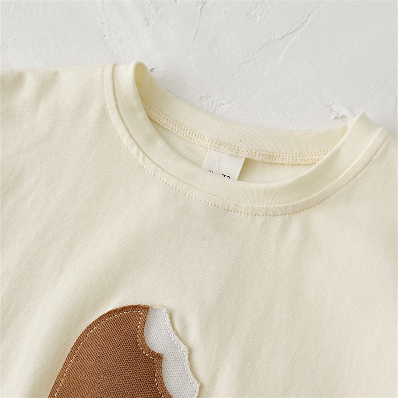 2pcs BabyBoy Ice Cream Cute T-shirt with Pant Set