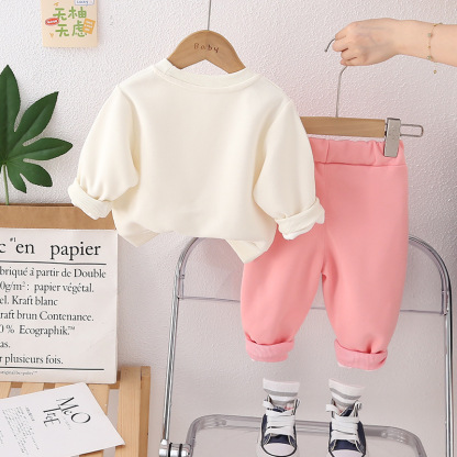 2pcs Baby Girl Ribbon Bow Bunny Set