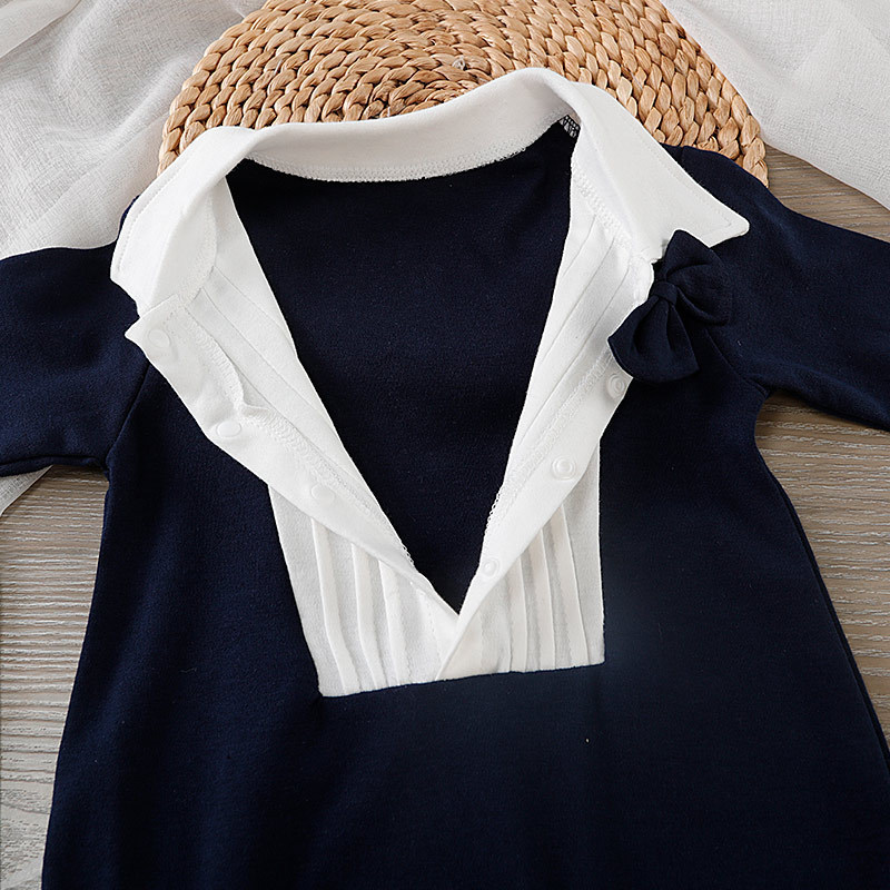 Baby Boy Bow Tie Romper