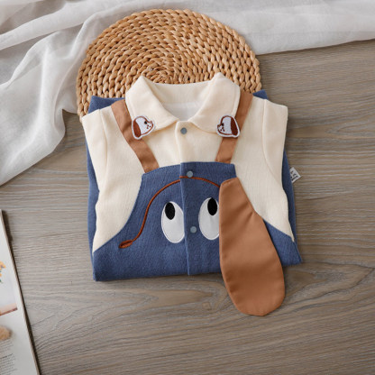 Baby Boy Cute Long Eared Dog Romper