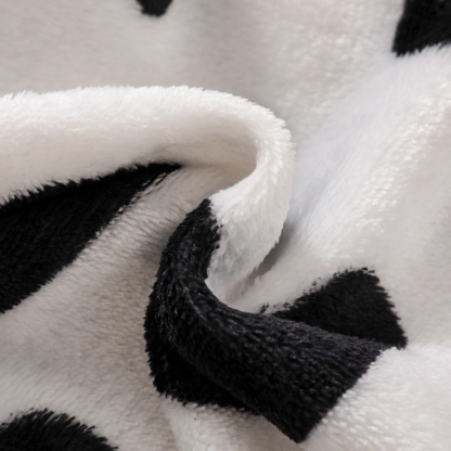 Baby Boy Cute Black And White Cow Romper