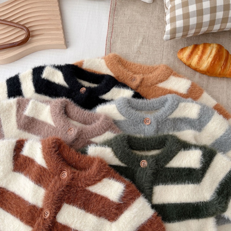 Baby Girl/Boy Mink Stripe Romper
