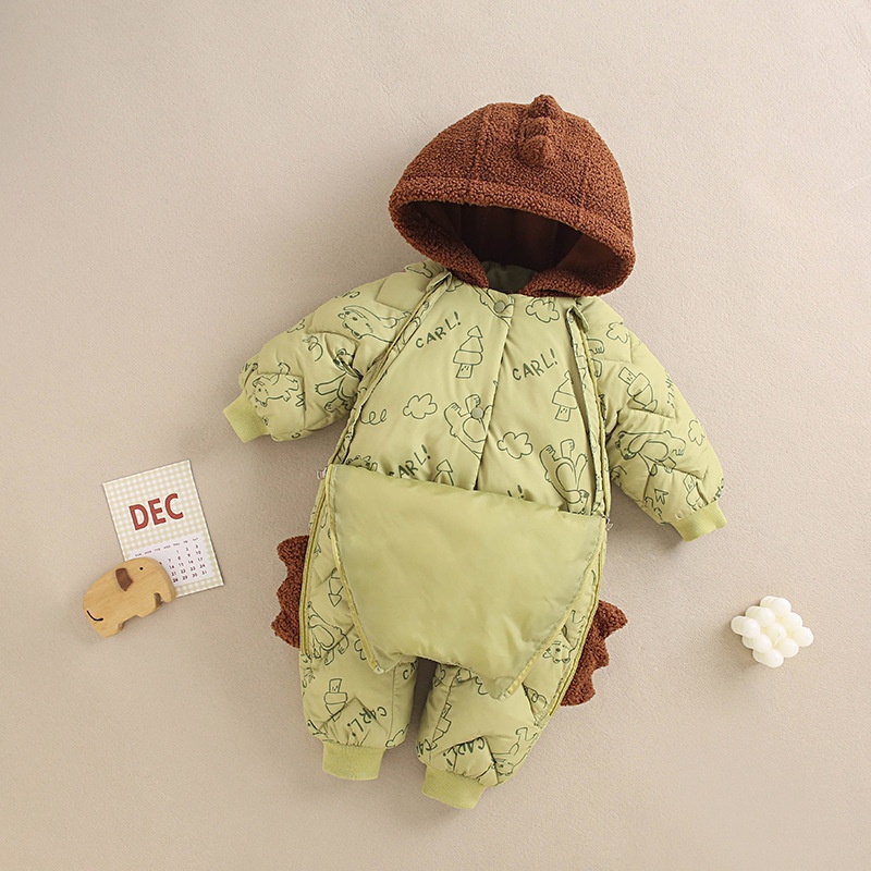 Baby Boy/Girl Cute Animal Hooded Cotton Padded Romper